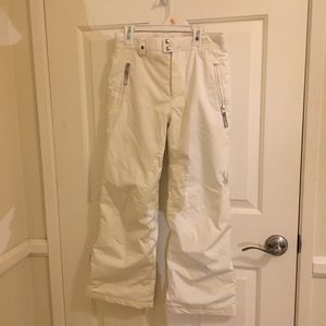 Ski pants child white spider